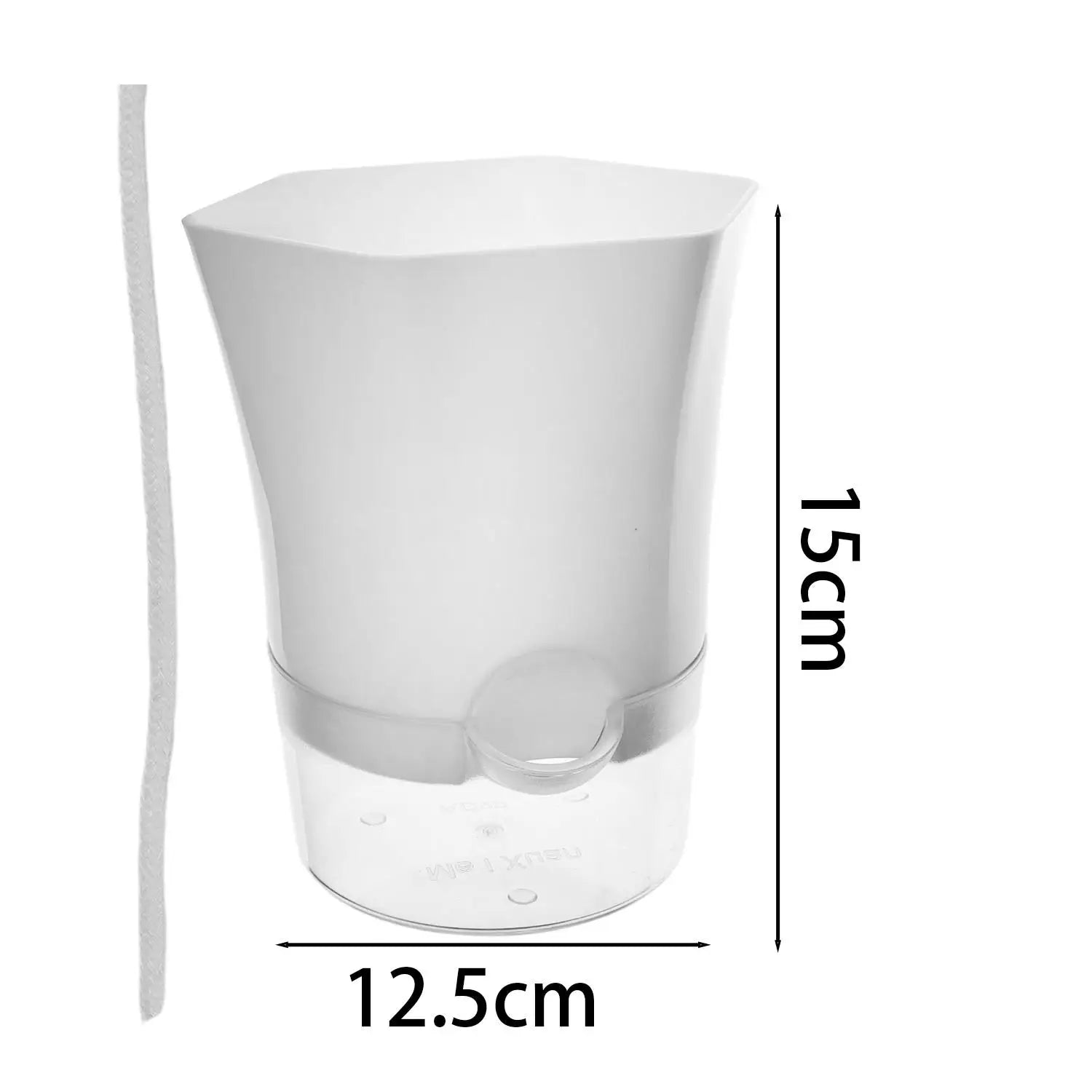 Transparent Self-Watering Hydroponic Flowerpot – Lazy Plastic Planter (1/3/5 Pack)
