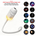 USB Star & Galaxy Projector Light — Car, Bedroom & Tent Atmosphere