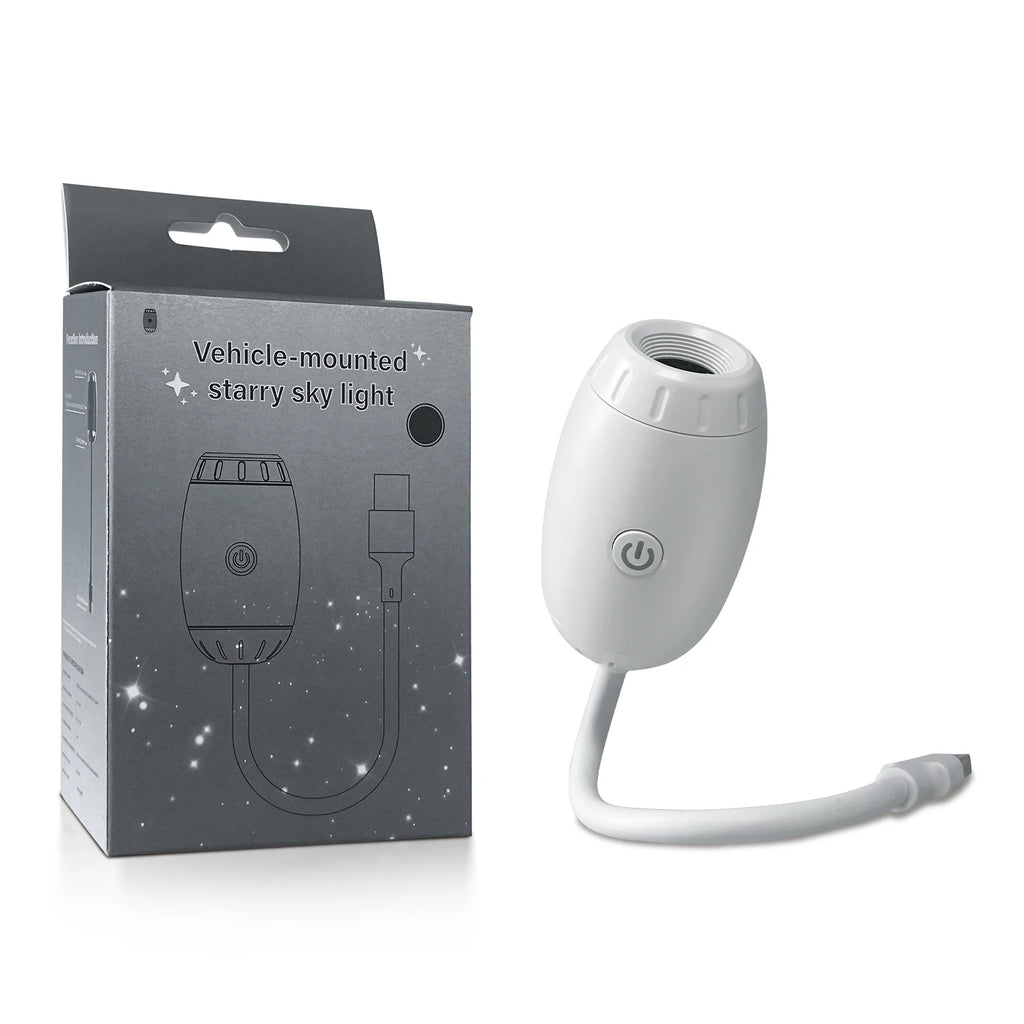 USB Star & Galaxy Projector Light — Car, Bedroom & Tent Atmosphere