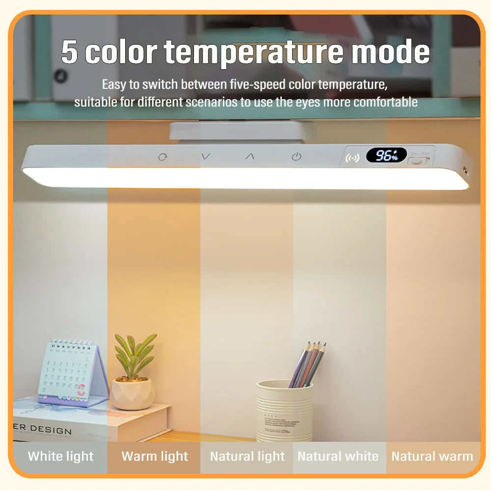 Magnetic Touch Table Lamp — Rechargeable, Remote Control, 5 Colour Temps