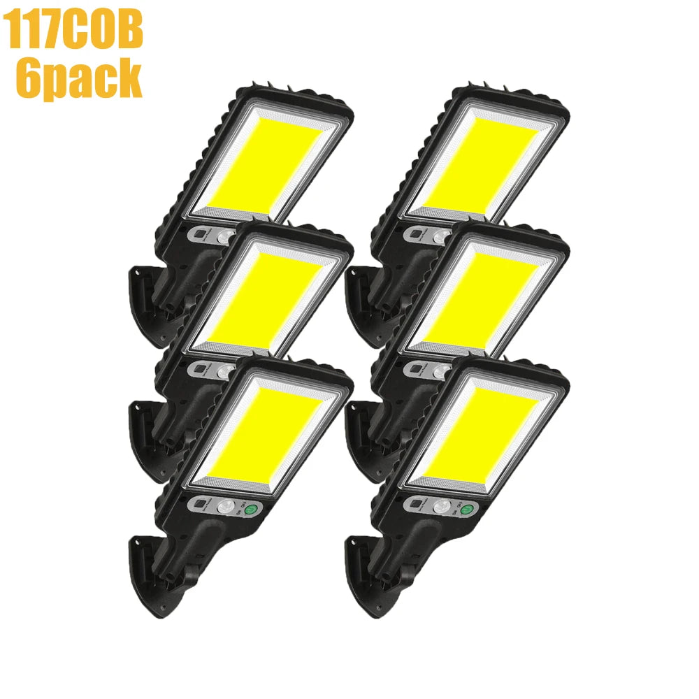 ZTree Solar Security Wall Light – COB LED Motion Sensor with 3 Modes for Garden, Courtyard & Patio (IP65)