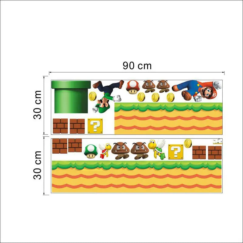 3D Cartoon Vinyl Wall Stickers — Kids Room & Nursery Decoration