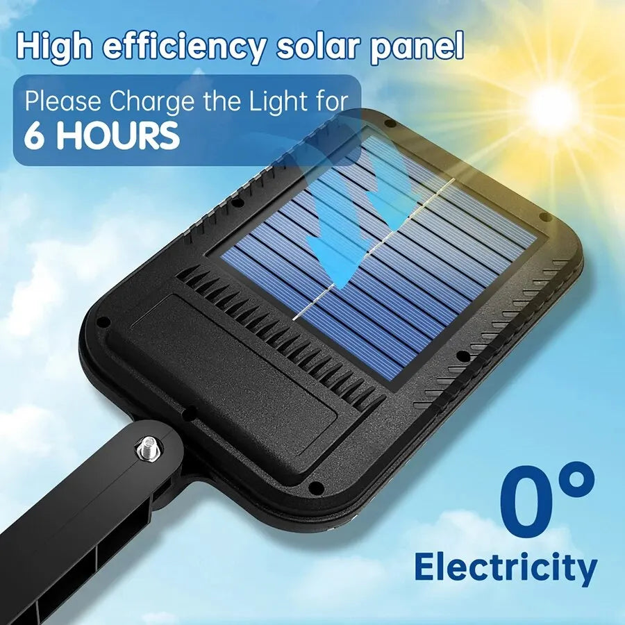 AMARYLLIS 100/200 LED Solar Street Light – IP65 Waterproof Motion Sensor Wall Light with Remote Control