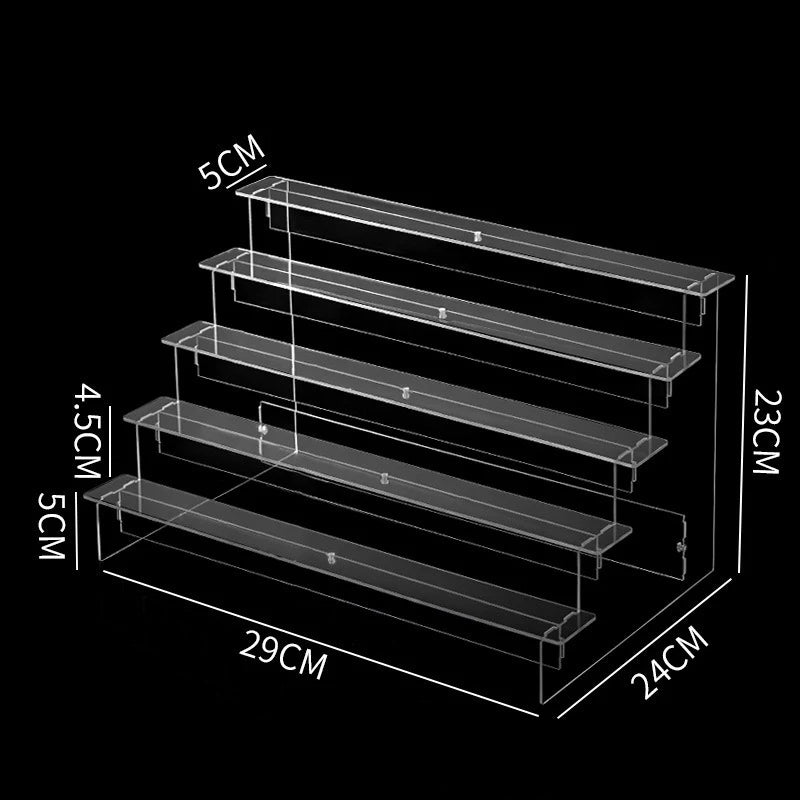 Multilayer Acrylic Display Stand with Removable Shelves