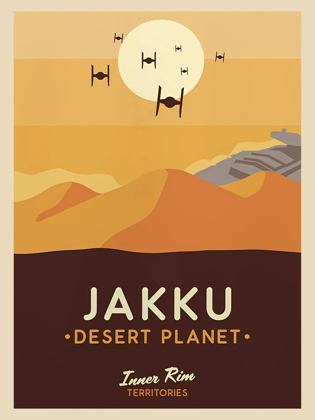 Galaxy & Planet Canvas Wall Art Poster — Unframed, Multiple Sizes