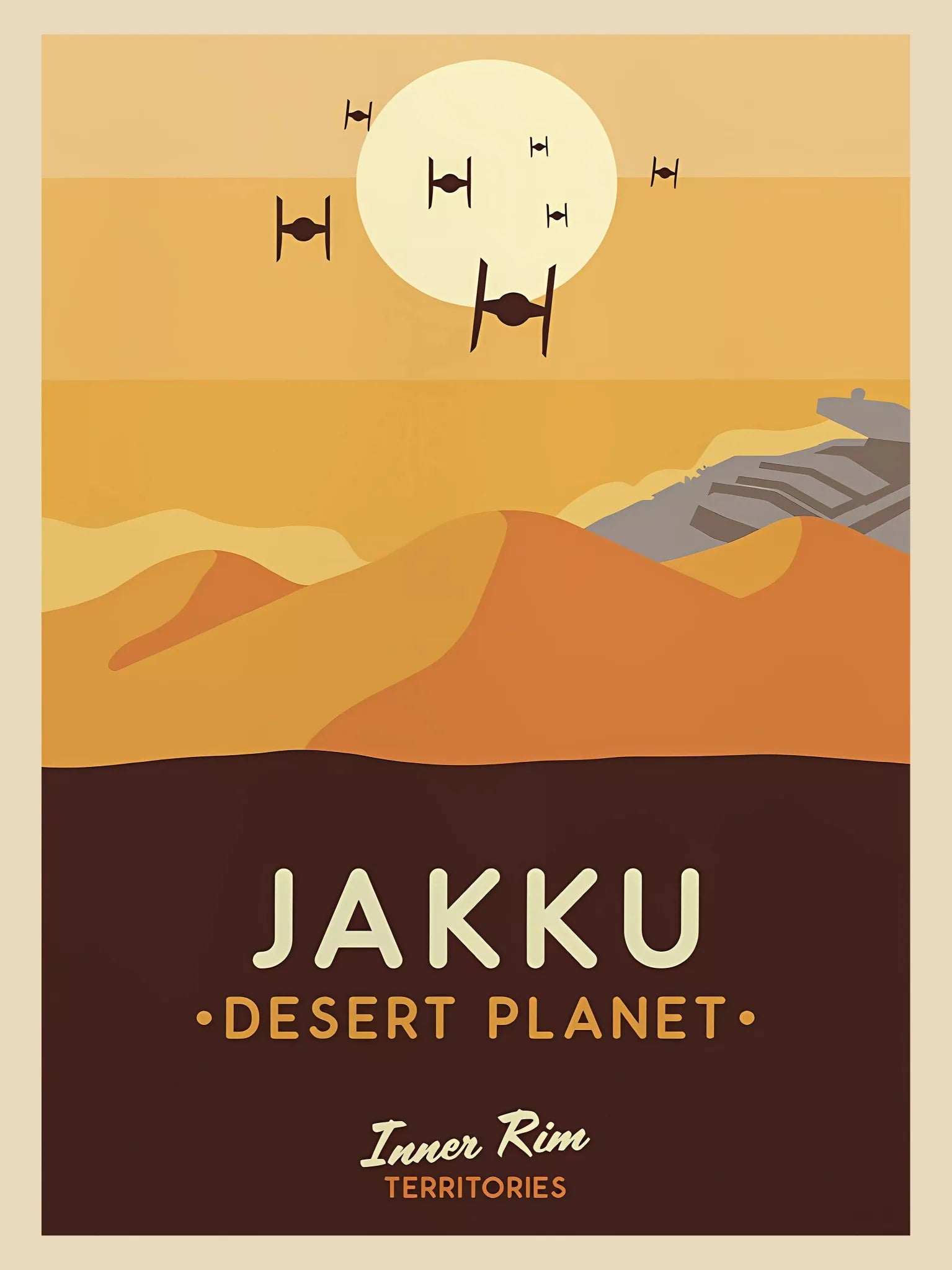 Galaxy & Planet Canvas Wall Art Poster — Unframed, Multiple Sizes