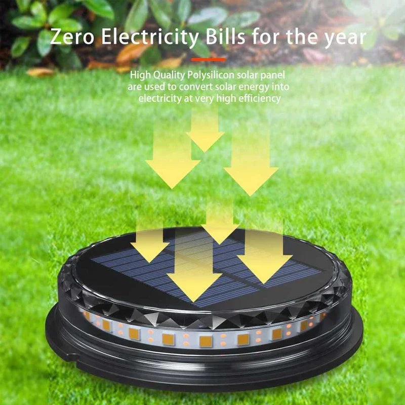 Solar LED Underground Light Outdoor Garden Ground Lights Waterproof Underground Light Landscape Lights For Gardens Lawns Paths