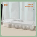 7-Compartment PP Cable Storage Box — 28.5 × 8.5 × 5.8 cm