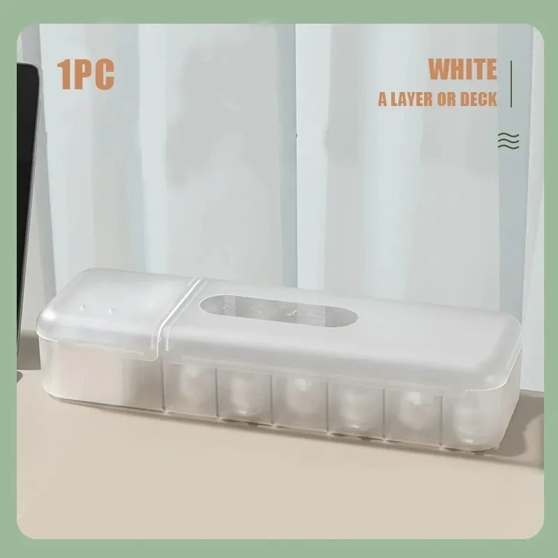 7-Compartment PP Cable Storage Box — 28.5 × 8.5 × 5.8 cm