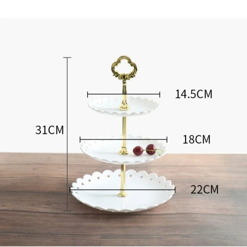 3-Tier Cupcake & Dessert Stand — for Parties, Weddings & Buffets