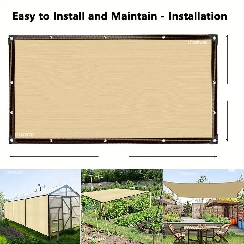 HDPE Shade Net – 85–90% UV Protection Sunscreen Mesh 2×2m to 4×6m