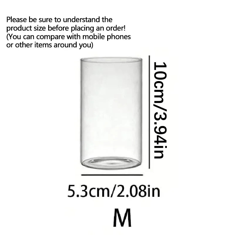 Glass Cylinder Candlestick — Large Capacity Vase & Storage Jar
