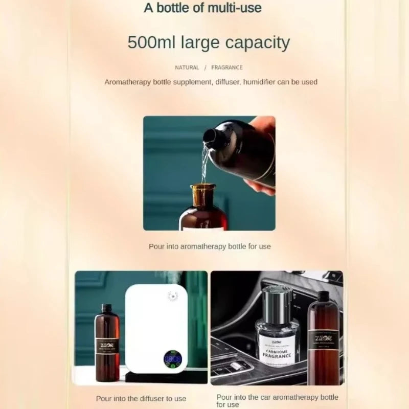 Long-Lasting Aromatherapy Essential Oil 500ml — Home & Hotel Diffuser Fragrance