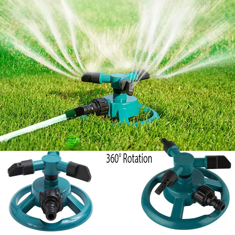360° Automatic Rotating Sprinkler Nozzle – Garden Lawn Irrigation Watering Head (ABS+PP)