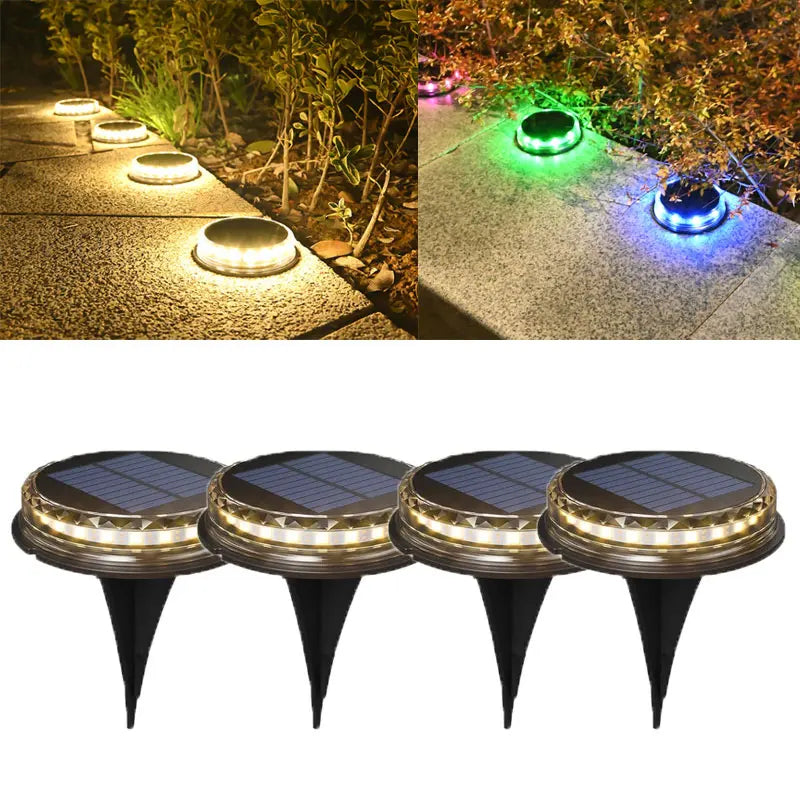 Solar LED Underground Light Outdoor Garden Ground Lights Waterproof Underground Light Landscape Lights For Gardens Lawns Paths
