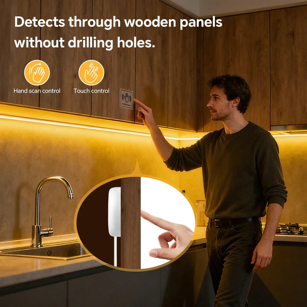 COB Neon Silicone LED Strip Light — Touch & Gesture Control, Dimmable