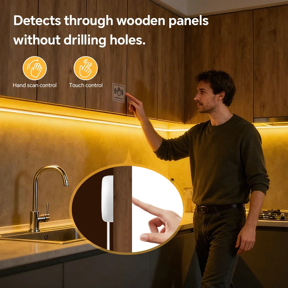 COB Neon Silicone LED Strip Light — Touch & Gesture Control, Dimmable