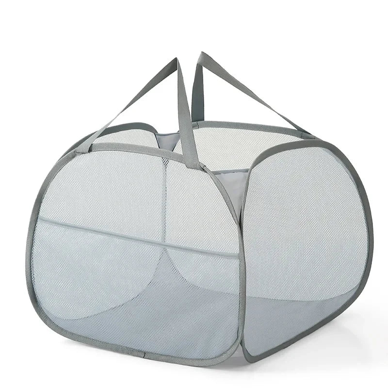 90L Collapsible Pop-Up Laundry Hamper with Handles