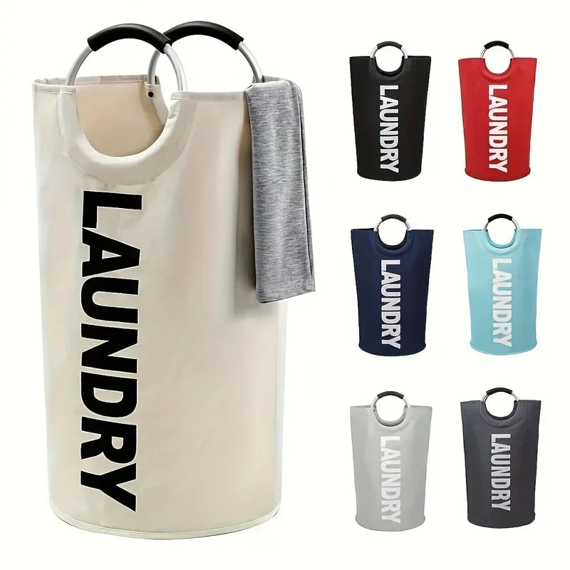 Extra-Large Waterproof Laundry Basket with Padded Handles