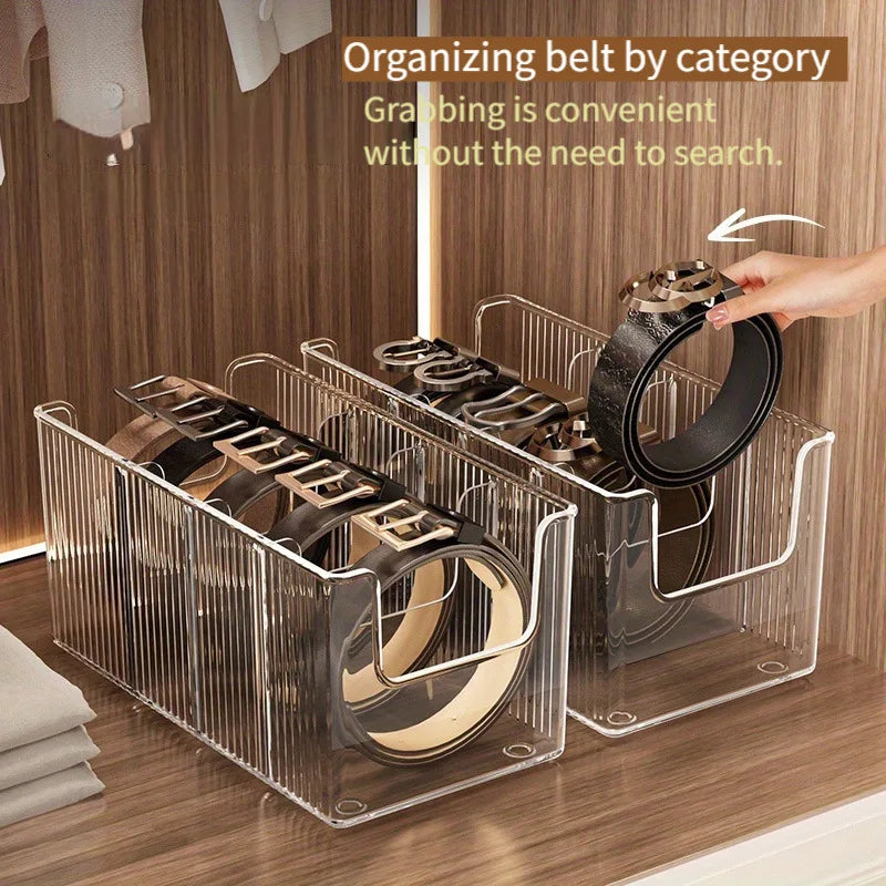 5-Grid Belt & Tie Organizer Box