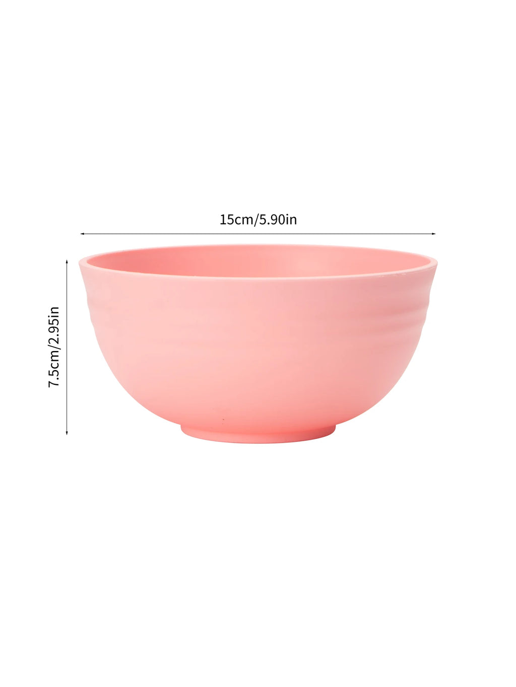 Reusable Plastic Snack & Fruit Bowls — Set of 4, CE Certified