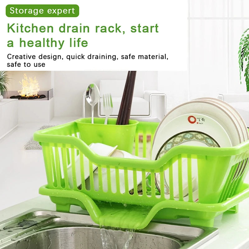 Countertop Dish Drying Rack with Drainer Board