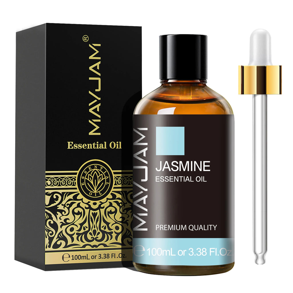 MAYJAM 100ml Pure Plant Essential Oil — Mint, Bergamot, Patchouli, Lemongrass & More