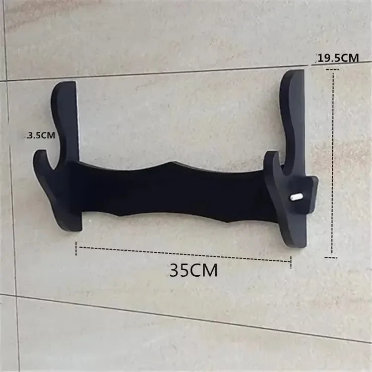 Wall-Mounted Katana Sword Display Rack — Japanese Samurai Decoration