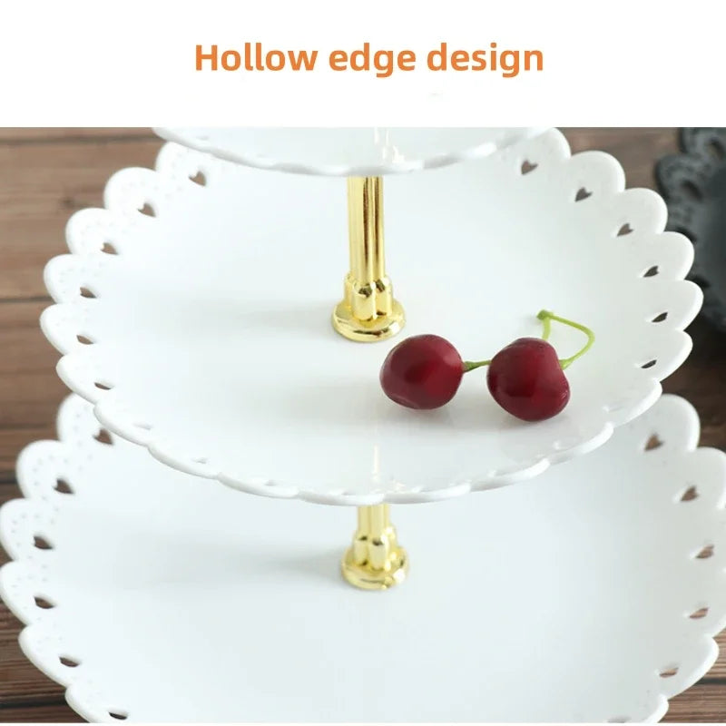 3-Tier Cupcake & Dessert Stand — for Parties, Weddings & Buffets