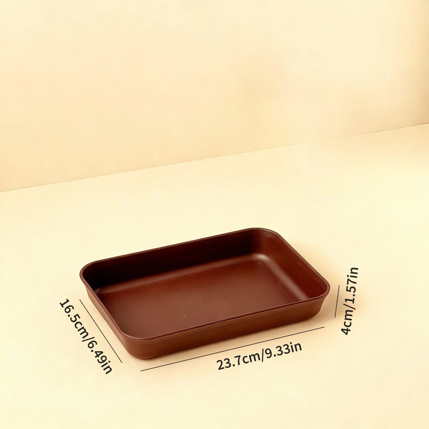 Deep Rectangular Plastic Storage Tray — Multi-Purpose Food & Kitchen Organiser