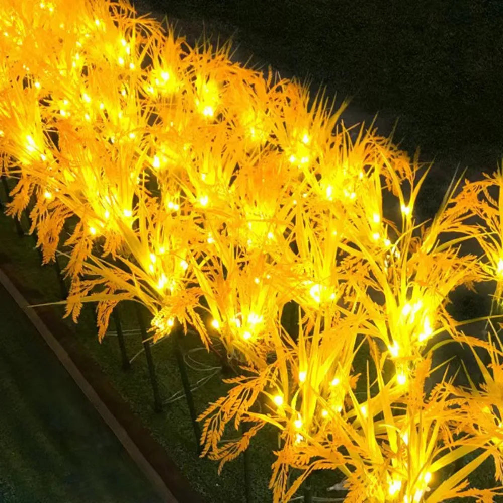 RTONTR Solar 7-Head Wheat Ear Ground Light – Garden & Lawn Stake Decor