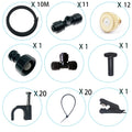DIY Misting Cooling System – 33ft Line with 12 Brass Nozzles for Patio & Greenhouse