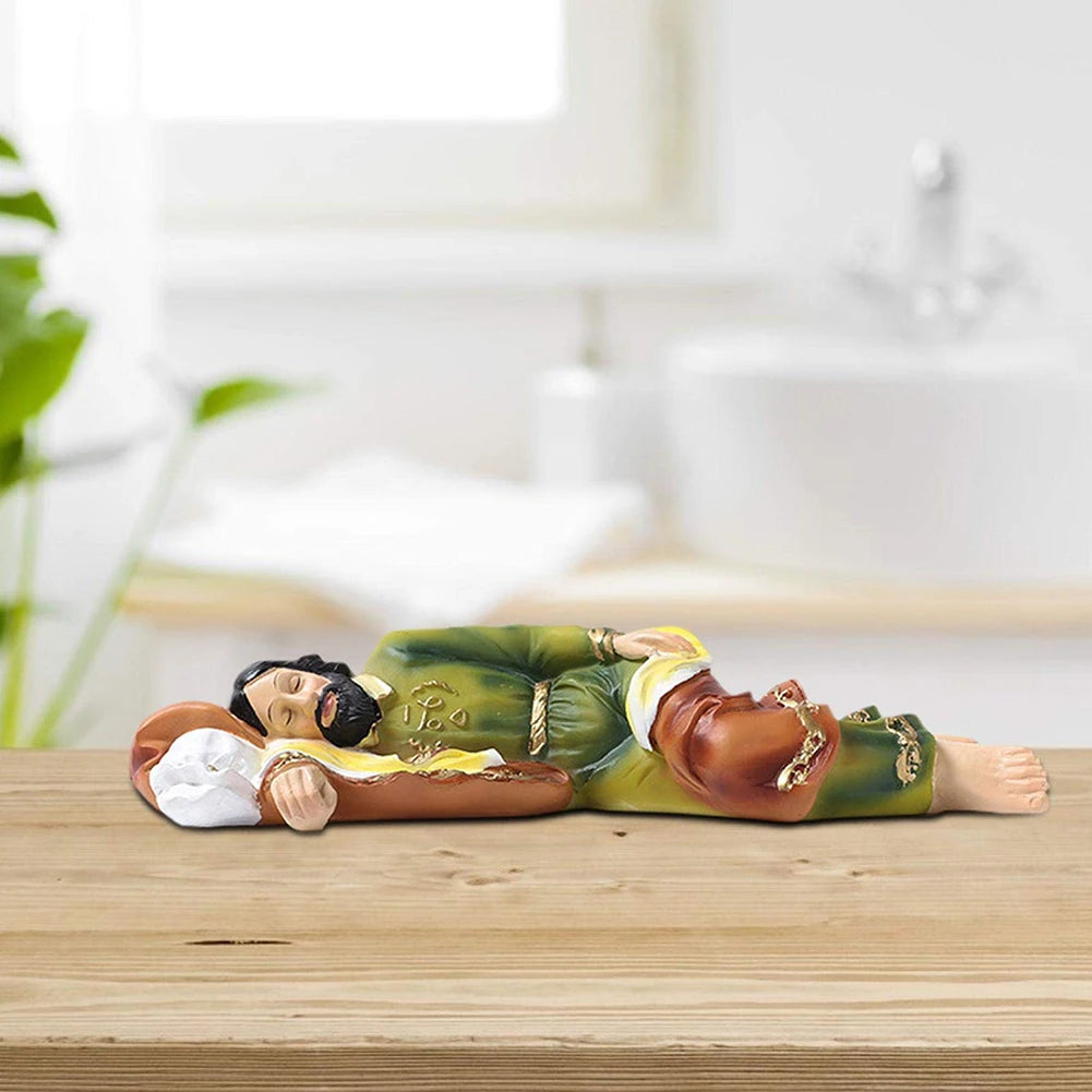 Saint Joseph Sleeping Resin Statue — Catholic Religious Figurine