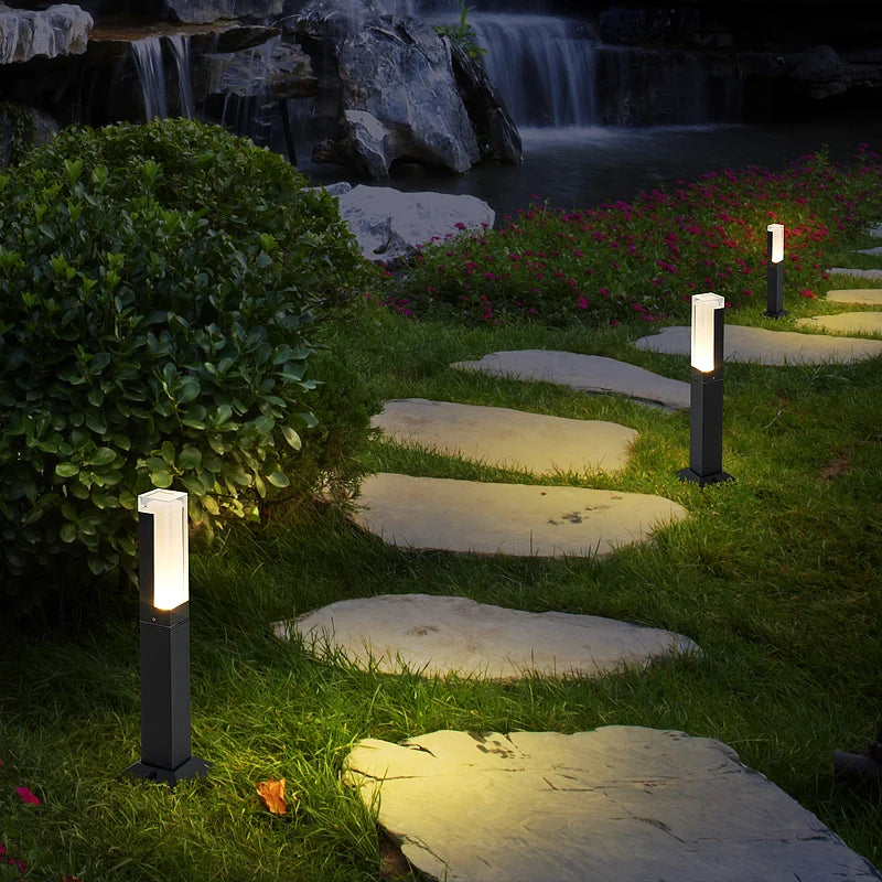 IP65 LED Lawn Light – 7W Aluminum & Acrylic Garden Post Lamp 30–100cm
