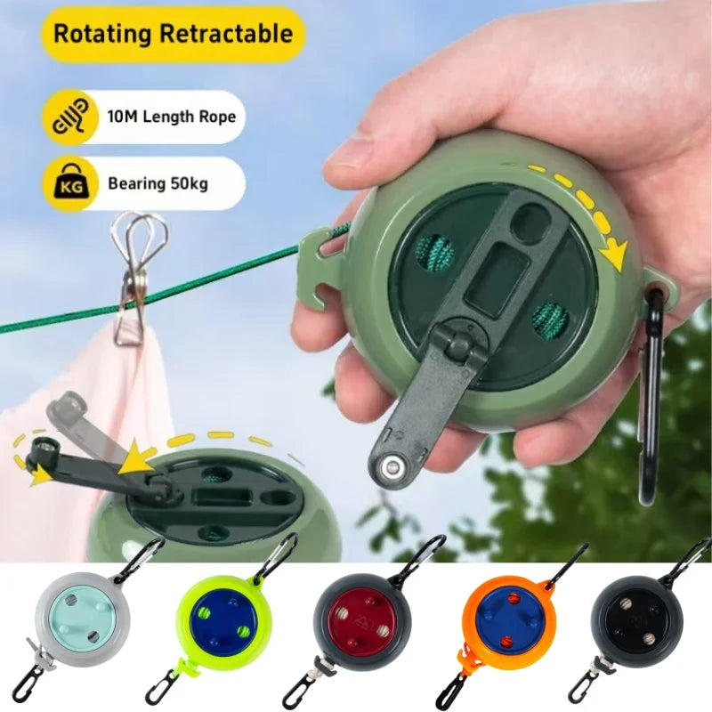 10M Portable Retractable Clothesline
