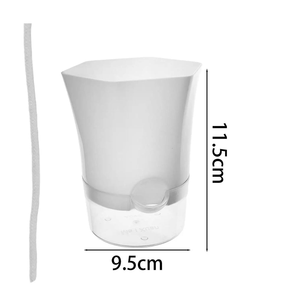 Transparent Self-Watering Hydroponic Flowerpot – Lazy Plastic Planter (1/3/5 Pack)