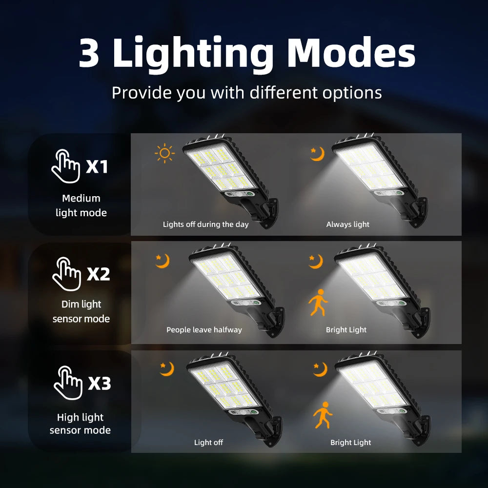 Solar COB Floodlight with Remote Control – IP65 Motion Sensor Security Light for Driveway, Patio & Garden (1/8 pcs)