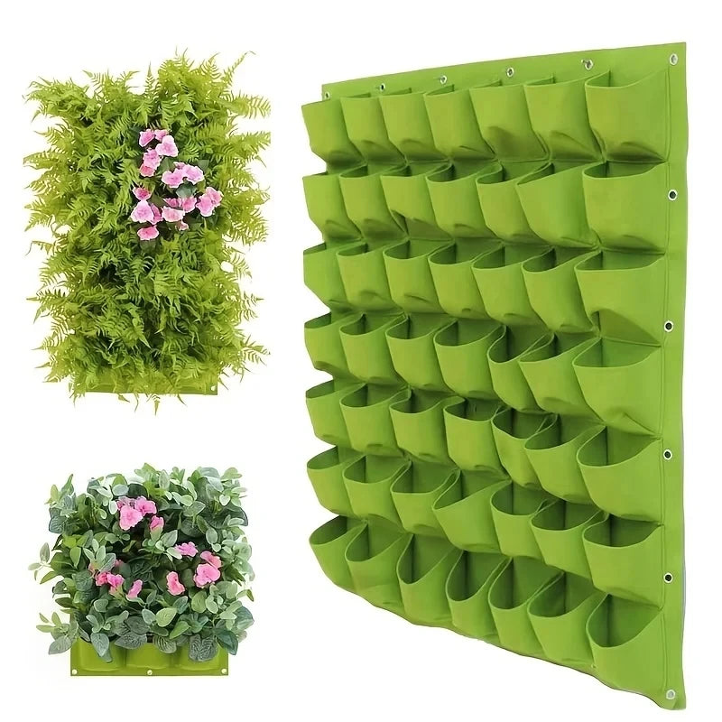 Wall Hanging Pocket Grow Bags – Vertical Garden Felt Planter for Indoor & Outdoor