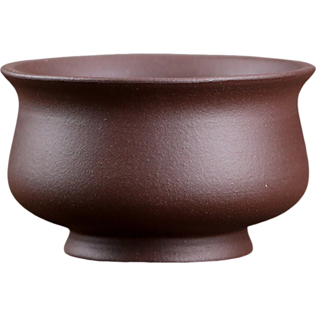 Purple Porcelain Ceramic Flower Pot – Drain Hole Bonsai & Succulent Planter