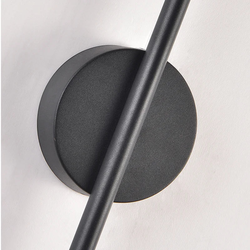 Minimalist Strip LED Wall Lamp — TV Wall & Bedroom, Black or Gold