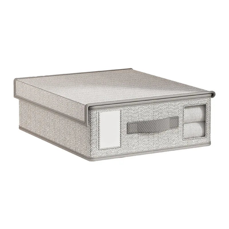 Non-Woven Bed Sheet & Blanket Storage Box with Lid