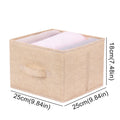 Cotton Linen Hanging Wardrobe Organizer with Drawers — Foldable Closet Shelves