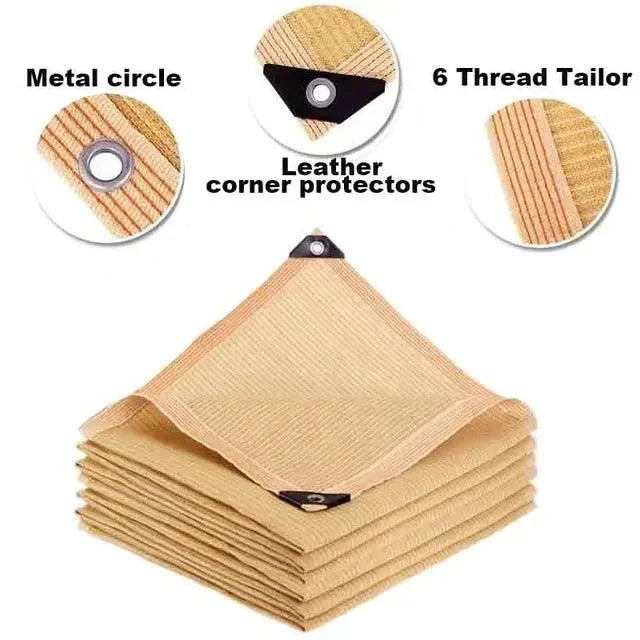HDPE Shade Net – 85–90% UV Protection Sunscreen Mesh 2×2m to 4×6m