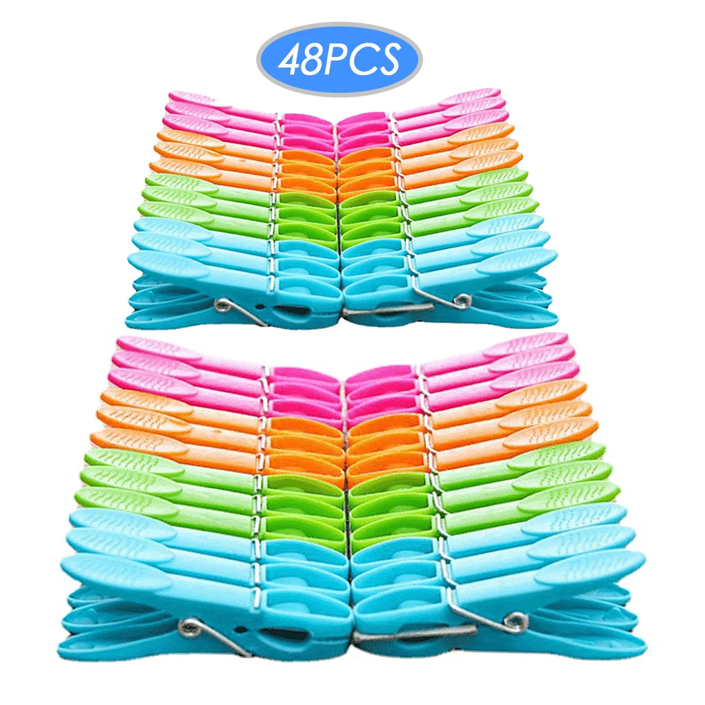 Colorful Spring Clothespins – Set of 24
