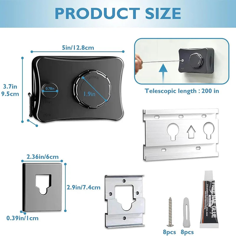 Retractable Clothesline Wall Mount