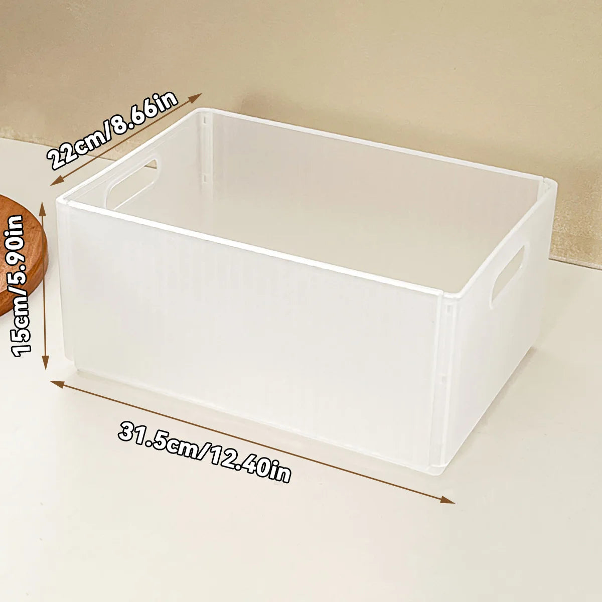 WORTHBUY Folding Fridge Storage Box — Pull-Out, Fruit & Vegetable Organizer
