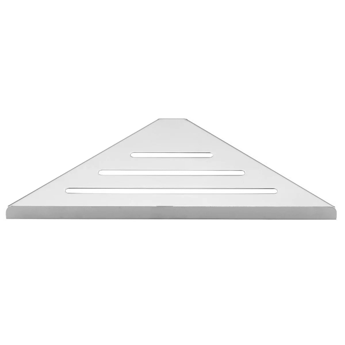 304 Stainless Steel Corner Shower Shelf — No-Drill, Double Tier, 31×21cm