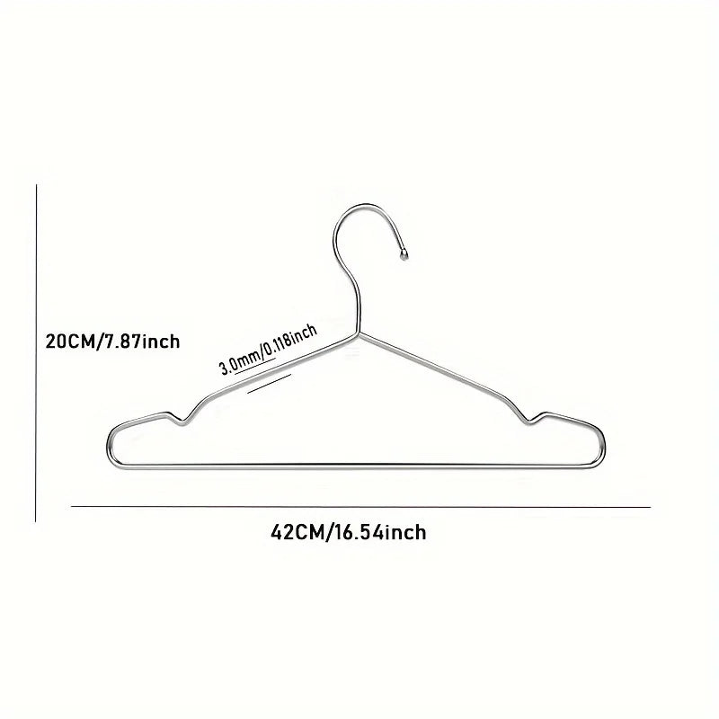Heavy Duty Stainless Steel Clothes Hangers — Ultra Thin