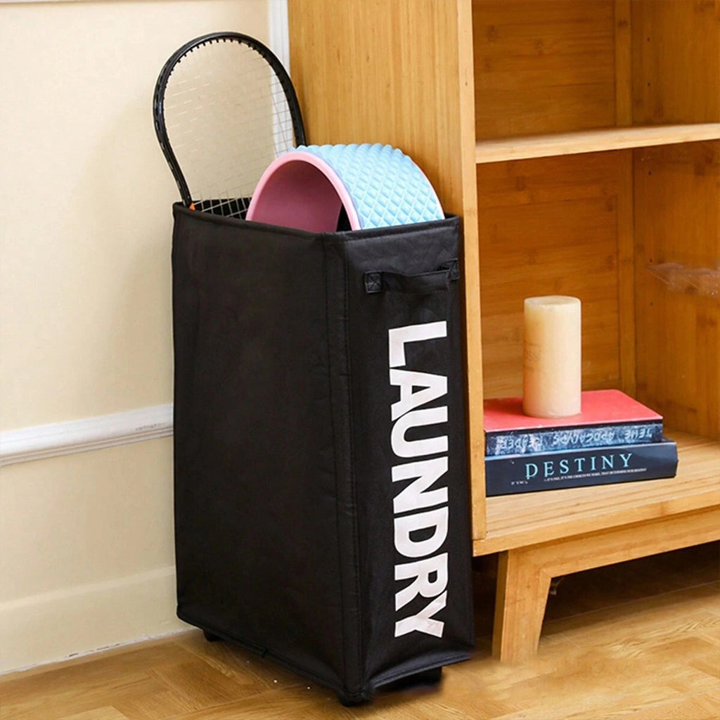 Large Foldable Laundry Basket with Wheels
