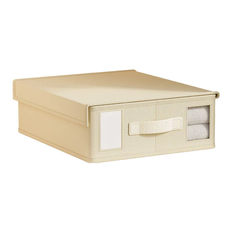 Non-Woven Bed Sheet & Blanket Storage Box with Lid